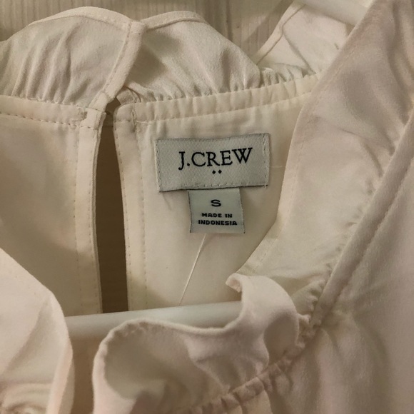 J. Crew Ruffleneck satin crepe top AP241 - Picture 9 of 10